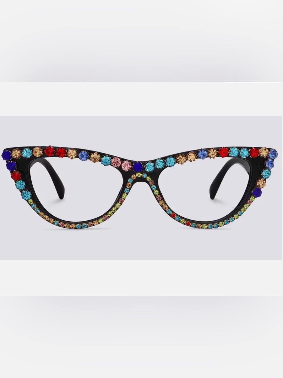 Vooglam Aludra Multicolored Rhinestone Cat-Eye Readers 3.0 — image 2 of 5